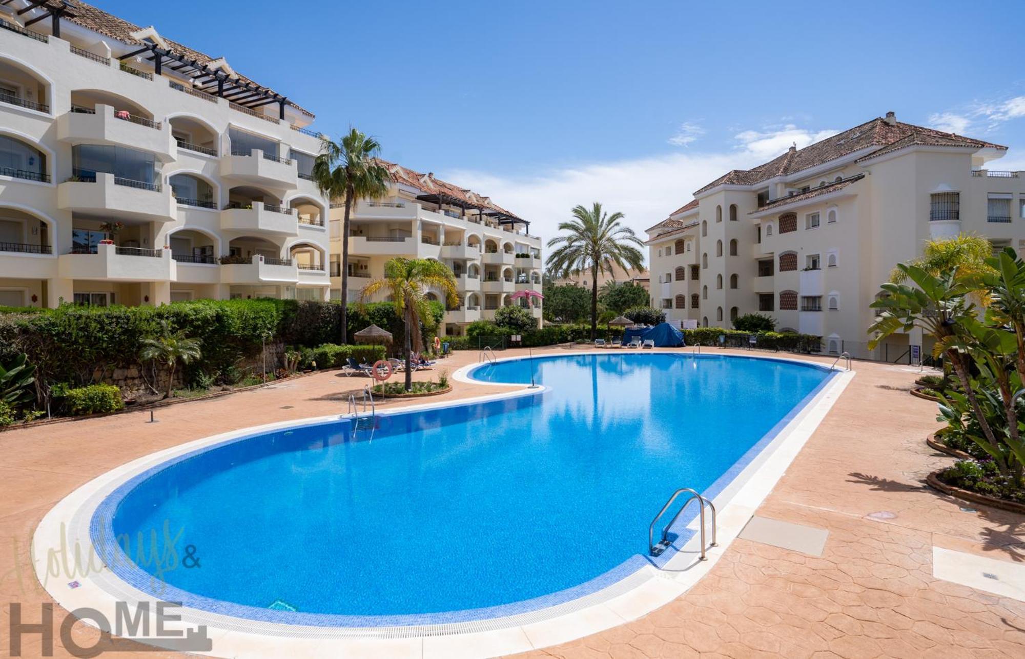 Hacienda Playa Elviria 300 M Playa,Jardin , 2 Hab ,Marbella Appartement Buitenkant foto