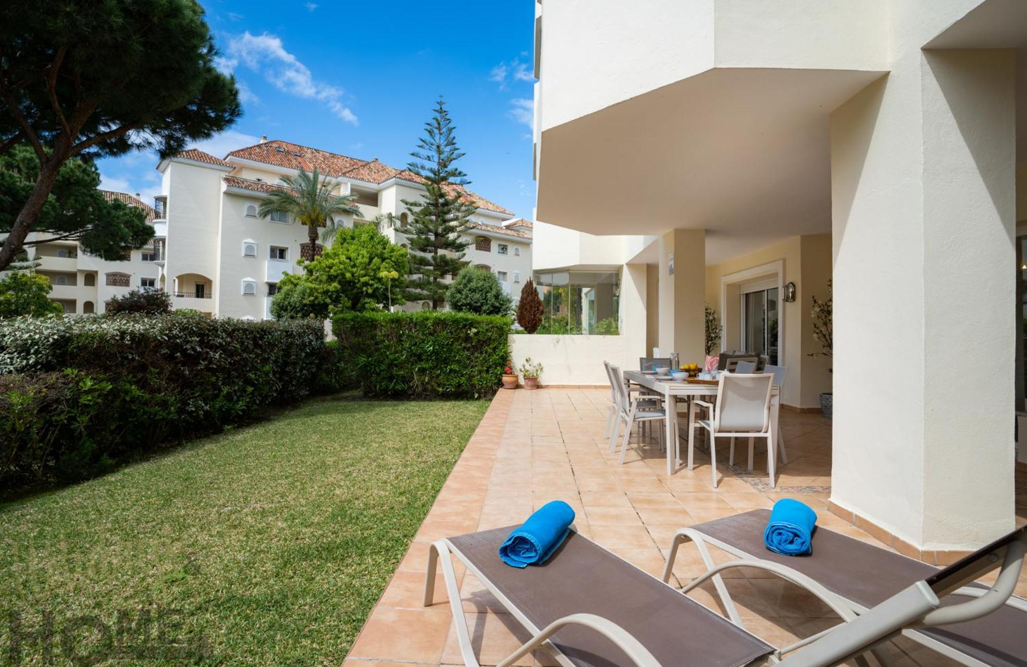 Hacienda Playa Elviria 300 M Playa,Jardin , 2 Hab ,Marbella Appartement Buitenkant foto