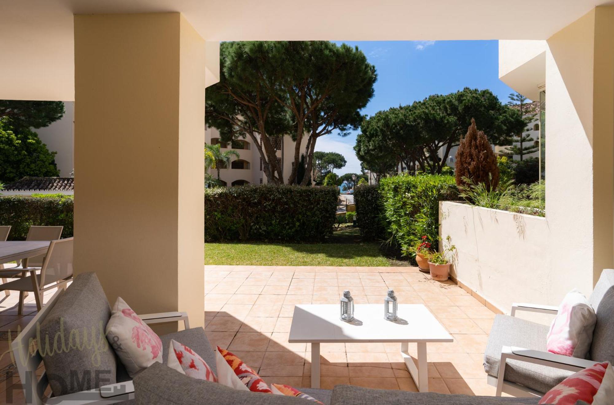 Hacienda Playa Elviria 300 M Playa,Jardin , 2 Hab ,Marbella Appartement Buitenkant foto