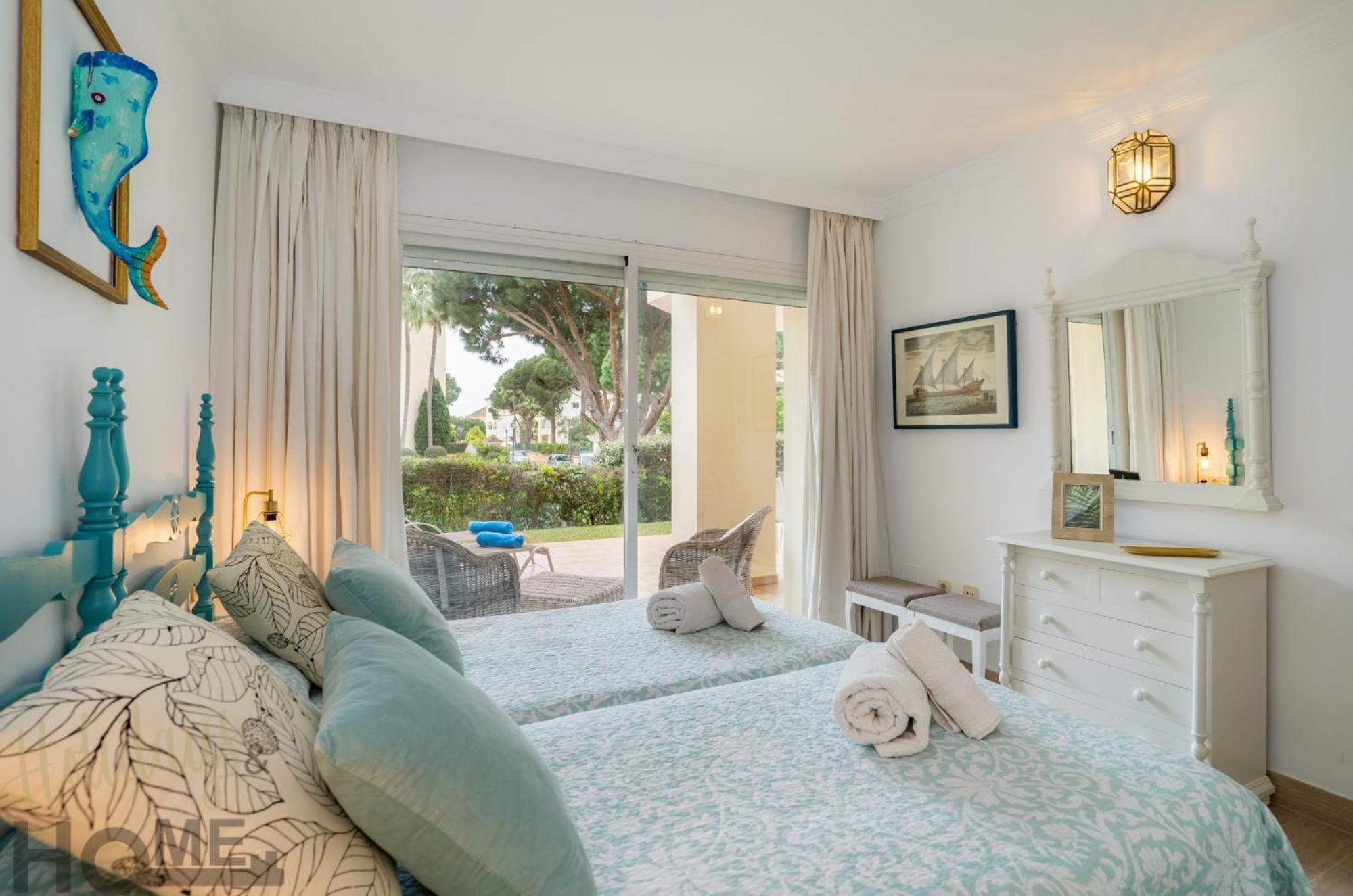 Hacienda Playa Elviria 300 M Playa,Jardin , 2 Hab ,Marbella Appartement Buitenkant foto